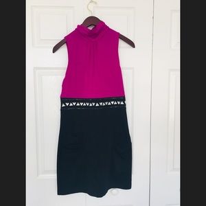 *3 for $12 sale* High mock-neck color block dress